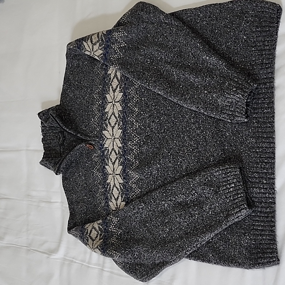 EUC Lorenzo Magni 1/4 zip wool blend sweater, size XL. Made in Italy!